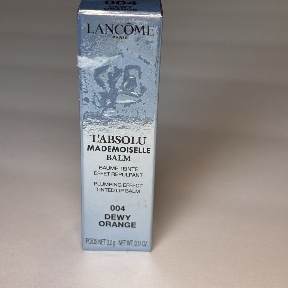 Lancome L'Absolu Mademoiselle Tinted Lip Balm Shade 004 DEWY ORANGE 3.2g / .11oz